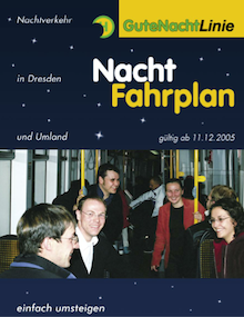 Night schedule flyer of 2005